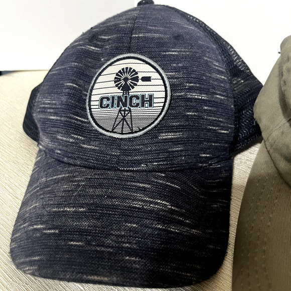 Lot of 2 Cinch Jeans Cattle Company SnapBack Trucker Hat Cap Mesh Back - Picture 3 of 11